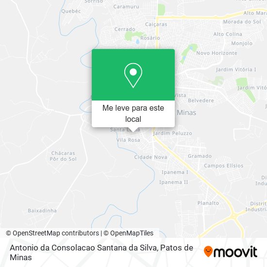 Antonio da Consolacao Santana da Silva mapa
