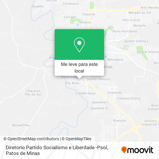 Diretorio Partido Socialismo e Liberdade -Psol mapa