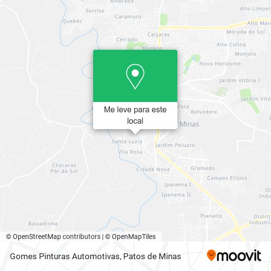 Gomes Pinturas Automotivas mapa