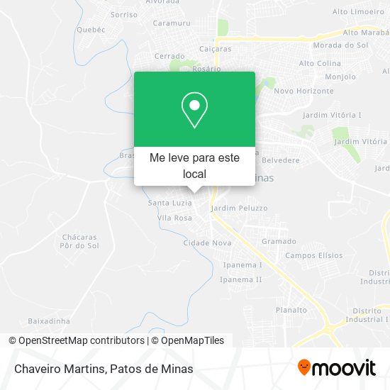 Chaveiro Martins mapa