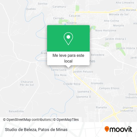 Studio de Beleza mapa