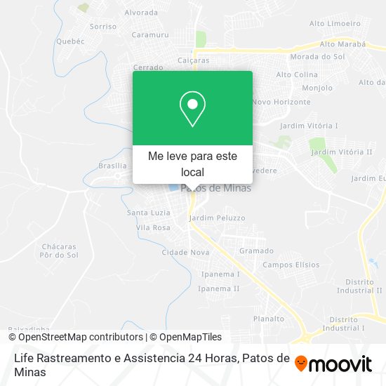 Life Rastreamento e Assistencia 24 Horas mapa