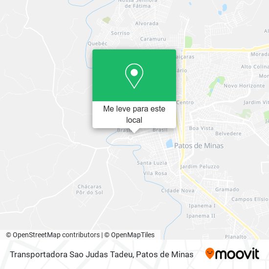 Transportadora Sao Judas Tadeu mapa