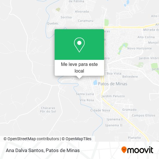 Ana Dalva Santos mapa