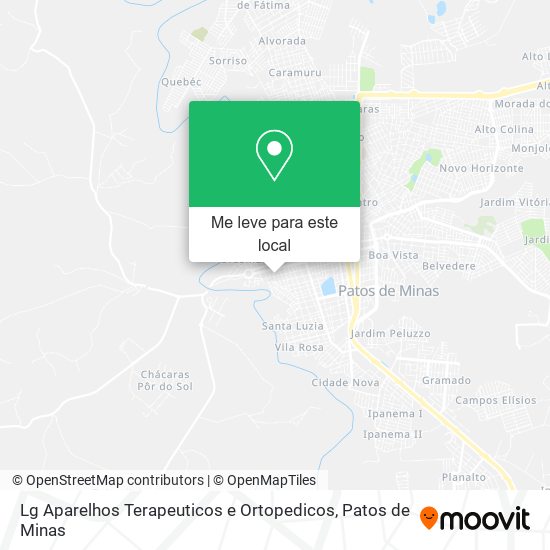 Lg Aparelhos Terapeuticos e Ortopedicos mapa