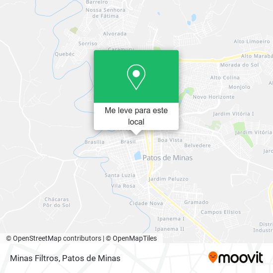 Minas Filtros mapa