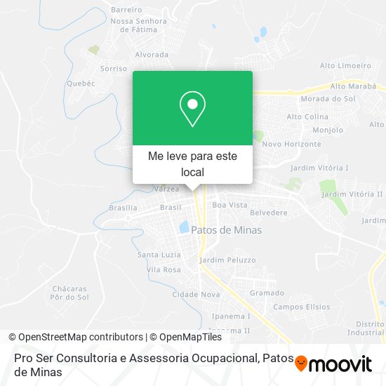 Pro Ser Consultoria e Assessoria Ocupacional mapa