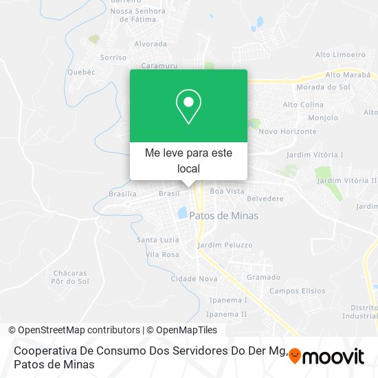 Cooperativa De Consumo Dos Servidores Do Der Mg mapa