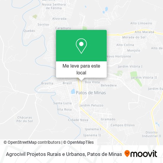 Agrocivil Projetos Rurais e Urbanos mapa