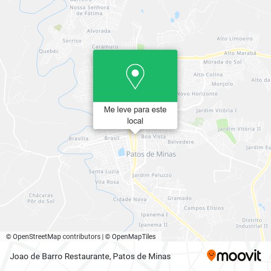 Joao de Barro Restaurante mapa