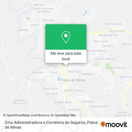 Zms Administradora e Corretora de Seguros mapa