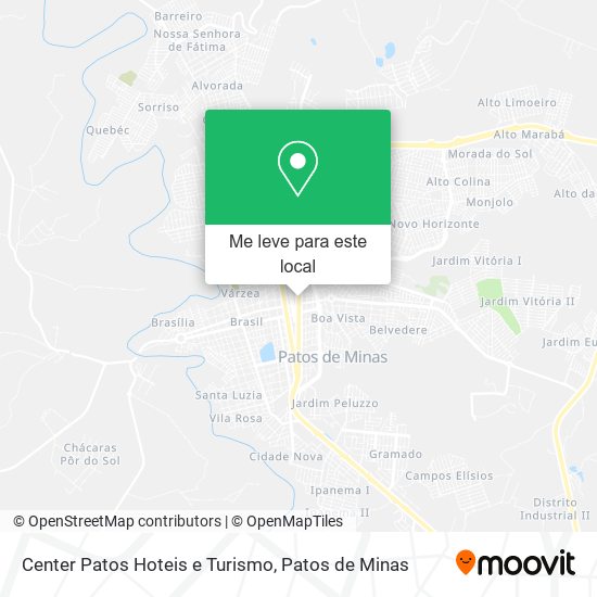 Center Patos Hoteis e Turismo mapa
