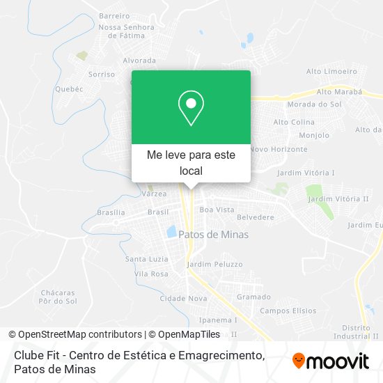 Clube Fit - Centro de Estética e Emagrecimento mapa