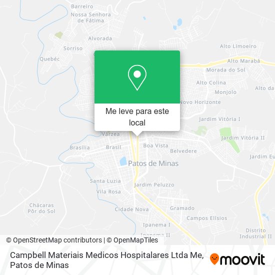 Campbell Materiais Medicos Hospitalares Ltda Me mapa