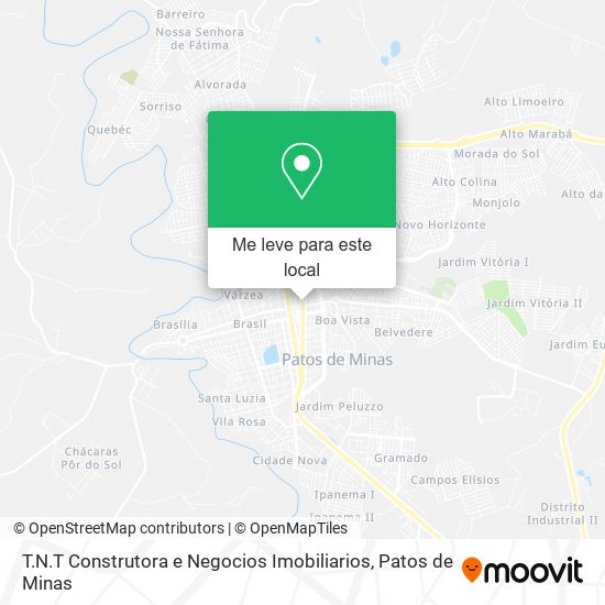 T.N.T Construtora e Negocios Imobiliarios mapa