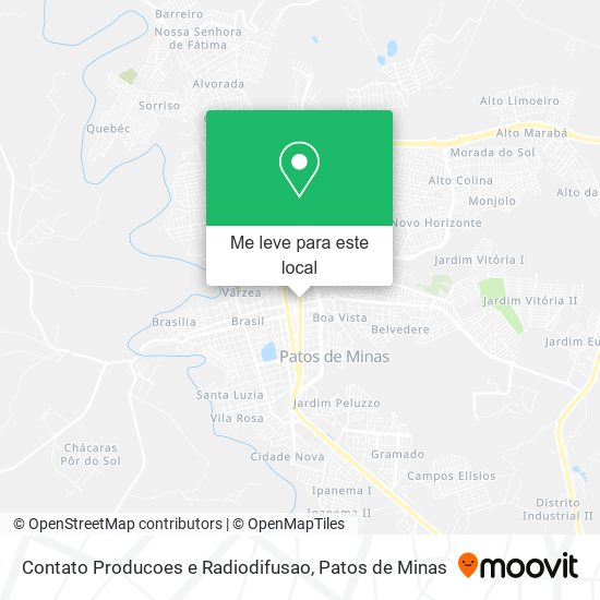 Contato Producoes e Radiodifusao mapa