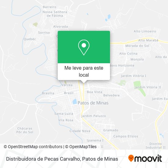 Distribuidora de Pecas Carvalho mapa