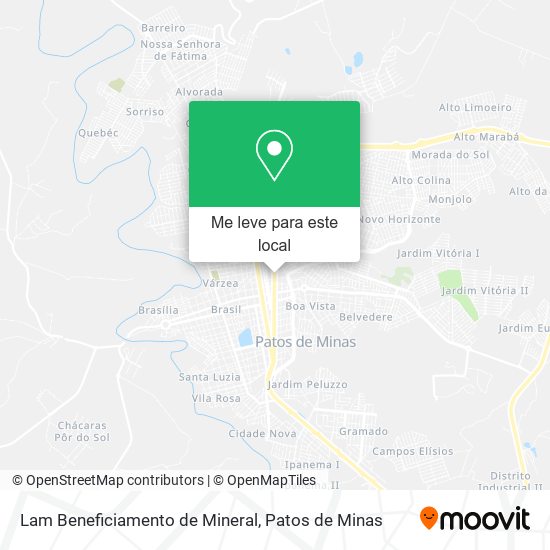 Lam Beneficiamento de Mineral mapa
