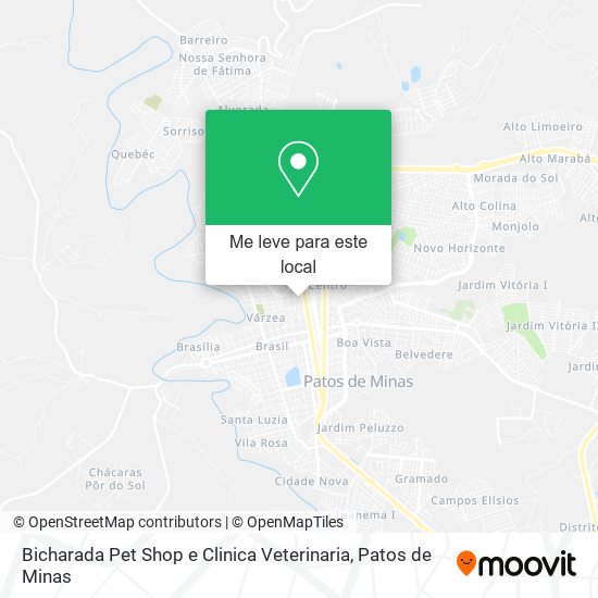 Bicharada Pet Shop e Clinica Veterinaria mapa