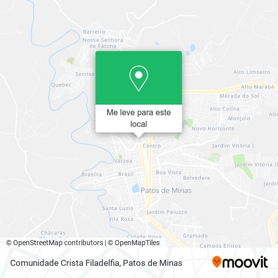 Comunidade Crista Filadelfia mapa