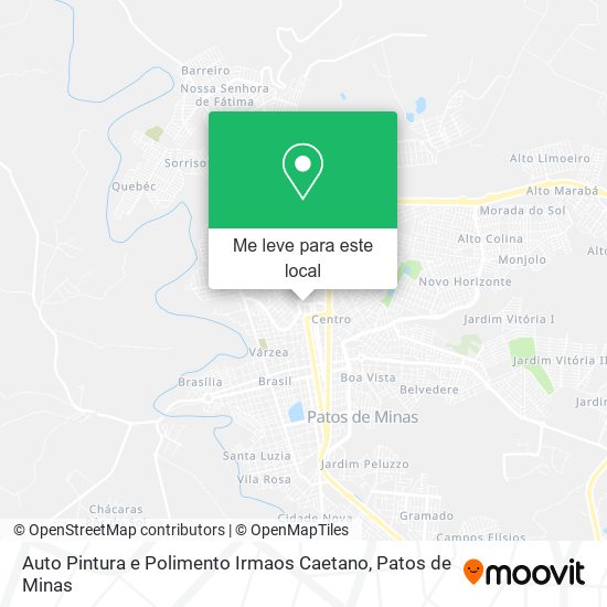 Auto Pintura e Polimento Irmaos Caetano mapa