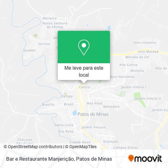 Bar e Restaurante Manjerição mapa