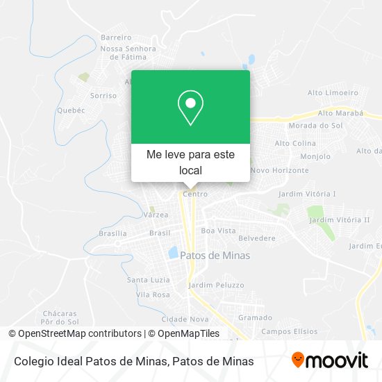 Colegio Ideal Patos de Minas mapa