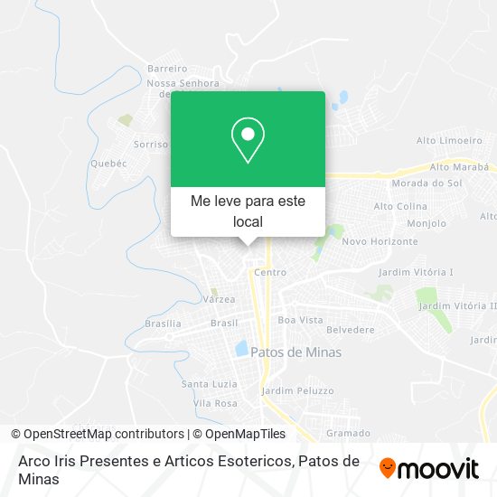 Arco Iris Presentes e Articos Esotericos mapa