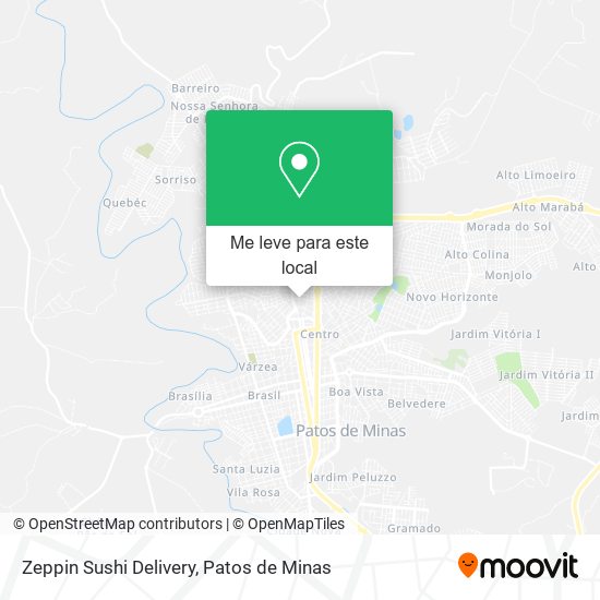 Zeppin Sushi Delivery mapa