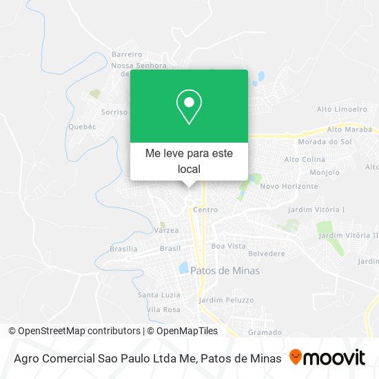 Agro Comercial Sao Paulo Ltda Me mapa