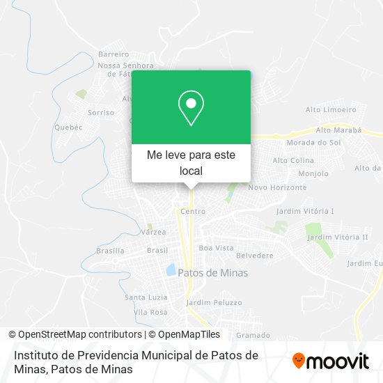 Instituto de Previdencia Municipal de Patos de Minas mapa