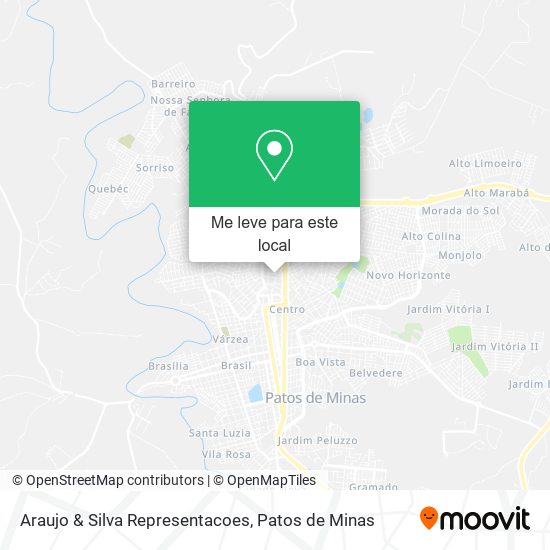 Araujo & Silva Representacoes mapa