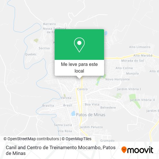 Canil and Centro de Treinamento Mocambo mapa