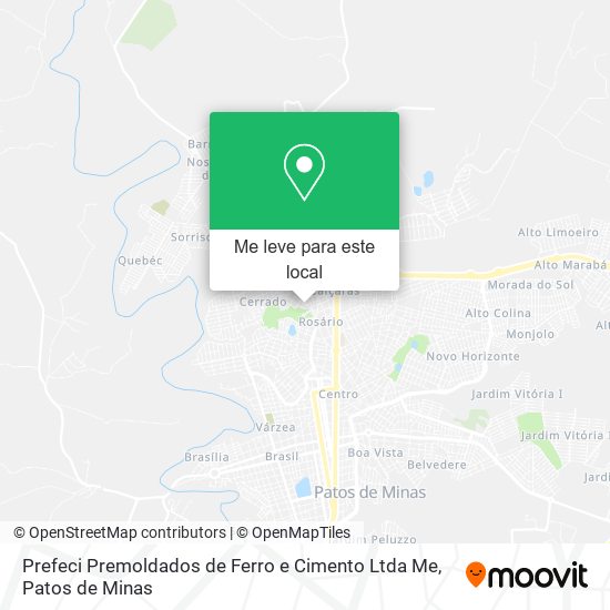 Prefeci Premoldados de Ferro e Cimento Ltda Me mapa