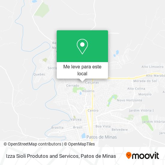 Izza Sioli Produtos and Servicos mapa