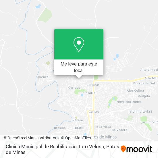 Clínica Municipal de Reabilitação Toto Veloso mapa
