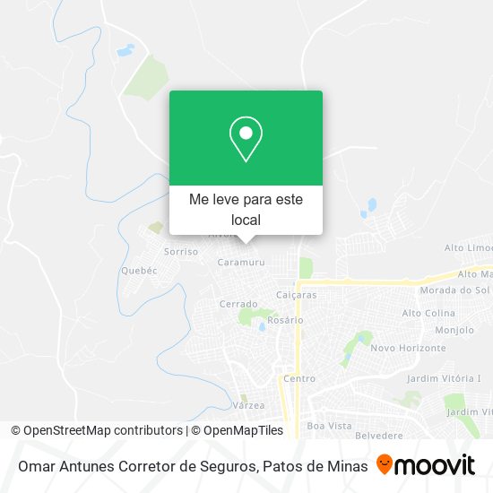 Omar Antunes Corretor de Seguros mapa