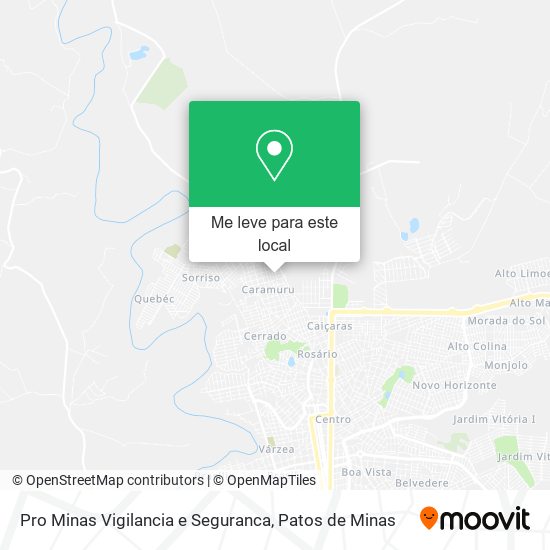 Pro Minas Vigilancia e Seguranca mapa