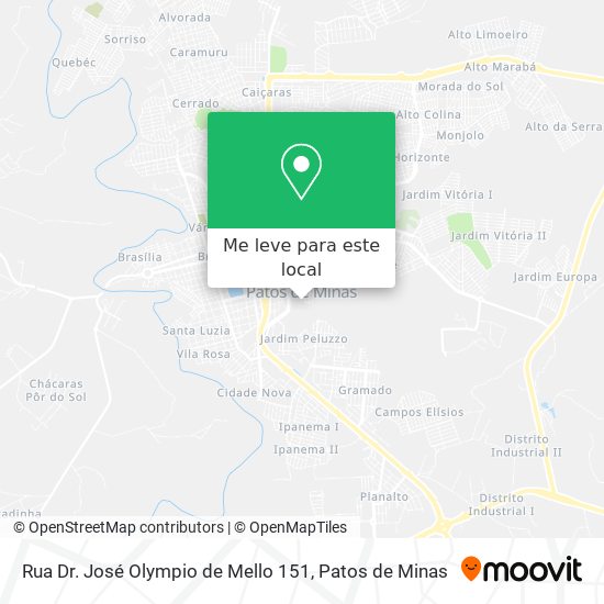 Rua Dr. José Olympio de Mello 151 mapa