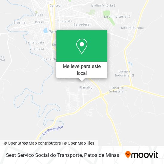 Sest Servico Social do Transporte mapa