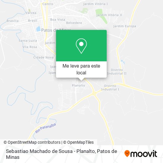 Sebastiao Machado de Sousa - Planalto mapa