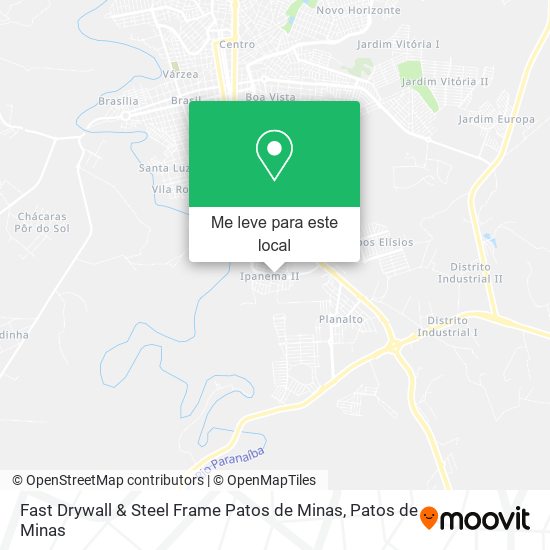 Fast Drywall & Steel Frame Patos de Minas mapa
