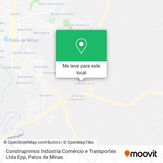 Construprimos Indústria Comércio e Transportes Ltda Epp mapa