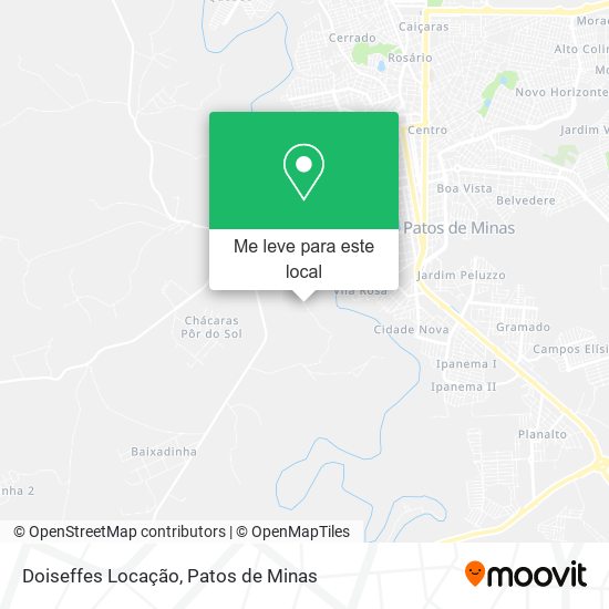 Doiseffes Locação mapa