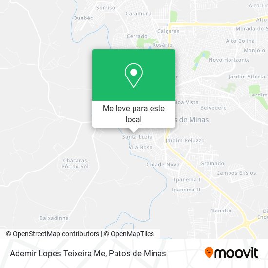 Ademir Lopes Teixeira Me mapa