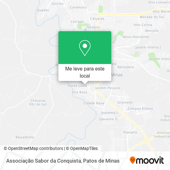 Associação Sabor da Conquista mapa