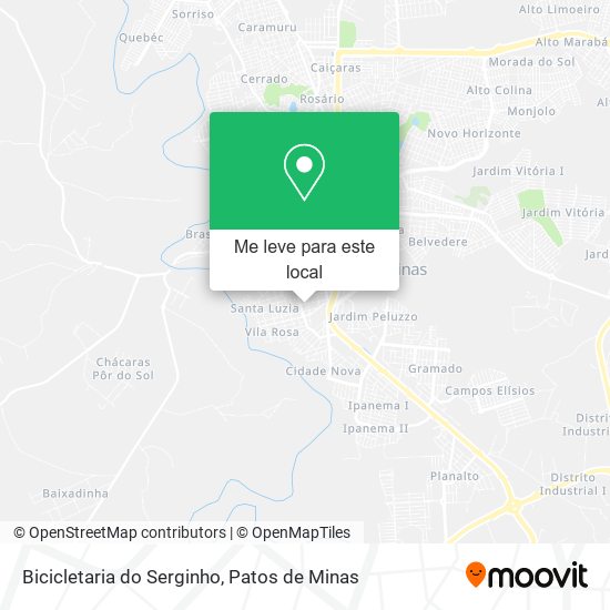 Bicicletaria do Serginho mapa