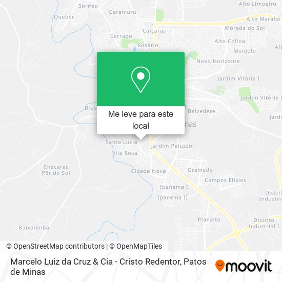 Marcelo Luiz da Cruz & Cia - Cristo Redentor mapa