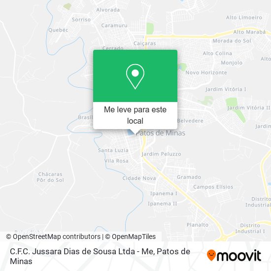 C.F.C. Jussara Dias de Sousa Ltda - Me mapa