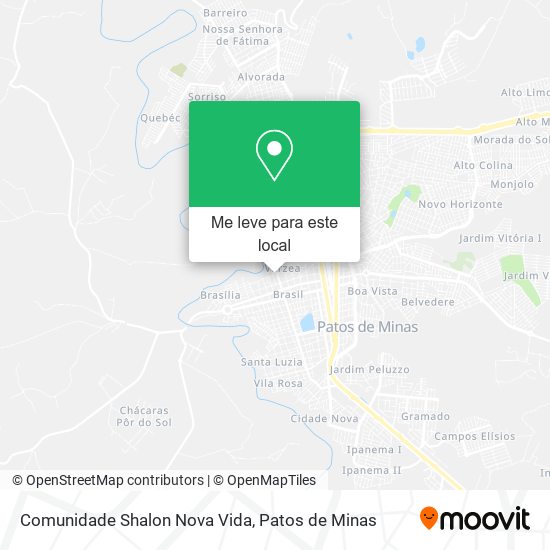 Comunidade Shalon Nova Vida mapa